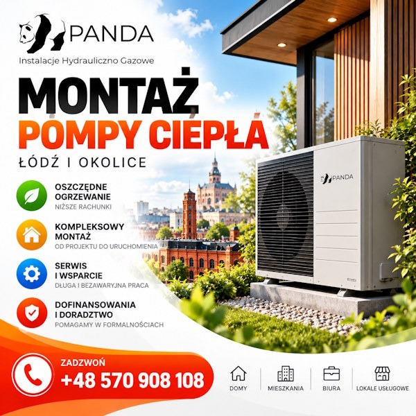 montaż pomp ciepła Łódź