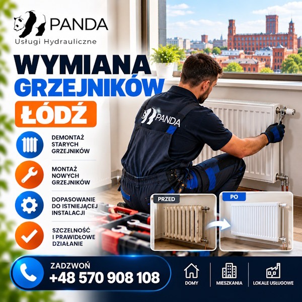wymiana grzejników Łódź
